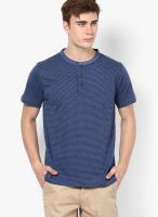 Indian Terrain Blue Henley T-Shirt