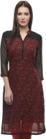 Jainish Casual Printed Women's Kurti(Red)