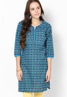 Jaipur Kurti Light Blue Printed Kurtis