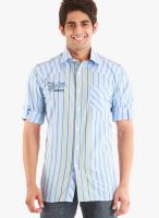 Jogur Light Blue Casual Shirts