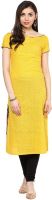 La Firangi Casual Printed Women's Kurti(Yellow)