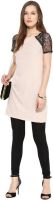 La Firangi Casual Solid Women's Kurti(Beige)