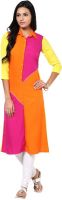 La Firangi Casual Solid Women's Kurti(Multicolor)