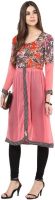 La Firangi Casual Solid Women's Kurti(Pink)