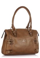 Lavie Brown Clean Lg Satchel Handbag