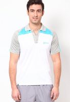 Maxxport White Solid Polo T-Shirts