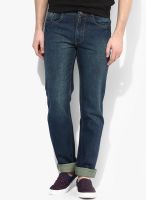 Newport Blue Low Rise Regular Fit Jeans