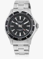 Omax Ss-430 Silver/Black Analog Watch