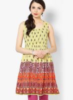 Rain & Rainbow Cotton Yellow Dress