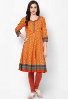 Rangriti Red Printed Kurtis