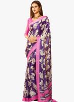 Roop Kashish Purple Printed Saree