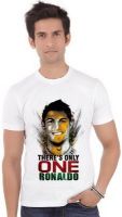 ShopMantra Graphic Print Men's Round Neck White T-Shirt