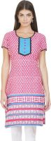 Simply Sapnaa's Casual Printed Women's Kurti(Pink) Simply Sapnaa's Casual Printed Women's Kurti(Pink)