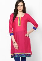 Span Cotton Pink Kurti