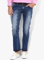 Spykar Blue Low Rise Slim Fit Jeans