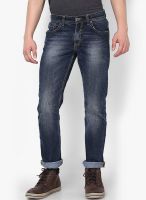 Spykar Blue Low Rise Slim Fit Jeans