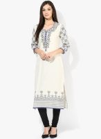 Stylet Blue embroidered Kurti