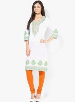 Stylet Green Printed Kurti