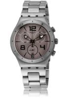 Swatch Ycs11G Gray/Grey Chronograph Watch