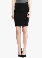 The Vanca Black Pencil Skirt