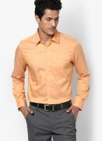 Turtle Solid Orange Formal Shirt