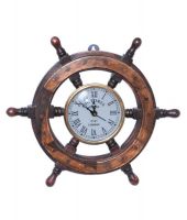 Univocean Brown Wooden Wall Clock