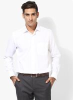 Van Heusen White Regular Fit Formal Shirt