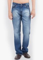 Yepme Blue Slim Fit Washed Jeans