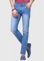 Yepme Solid Blue Slim Fit Jeans