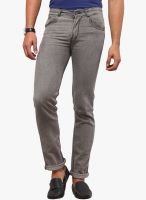 Yepme Solid Light Grey Regular Fit Jeans