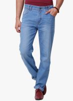 Yepme Washed Blue Regular Fit Jeans