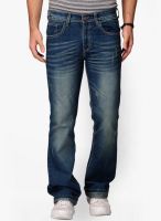 Yepme Washed Blue Regular Fit Jeans