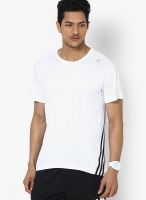 Adidas White Round Neck T-Shirt