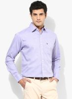 Allen Solly Purple Slim Fit Casual Shirt