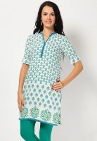 Aurelia White Printed Kurtis