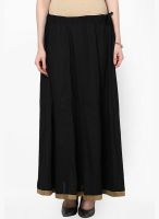 Bhama Couture Black Flared Skirt