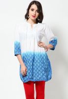 Biba 100% Cotton White Kurti