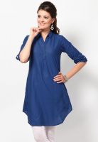 Biba Blue Printed Kurtis