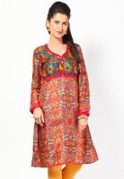 Biba Blue Printed Kurtis