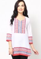 Biba Cotton White Kurti