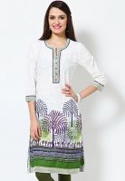 Biba White Printed Kurtis