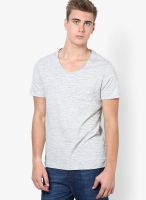 Burton Grey V Neck T-Shirt