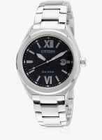 CITIZEN Eco-Drive Aw1170-51L Silver/Blue Analog Watch