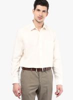 Code by Lifestyle Cream Regular Fit Formal Shirt
