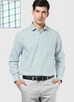 Code by Lifestyle Green Regular Fit Formal Shirt