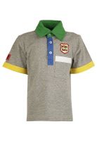 Cool Quotient Grey Polo T Shirt