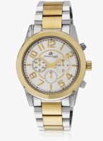 Daniel Klein Dk10214-4 Two Tone/Silver Analog Watch