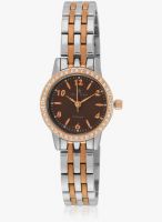 Daniel Klein Dk10559-6 Two Tone/Brown Analog Watch