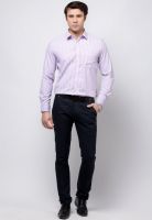 Dustin Wood Solid Pink Slim Fit Formal Shirt