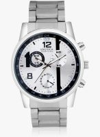 Exotica Fashion Silver Stainless Steel Analog Watch